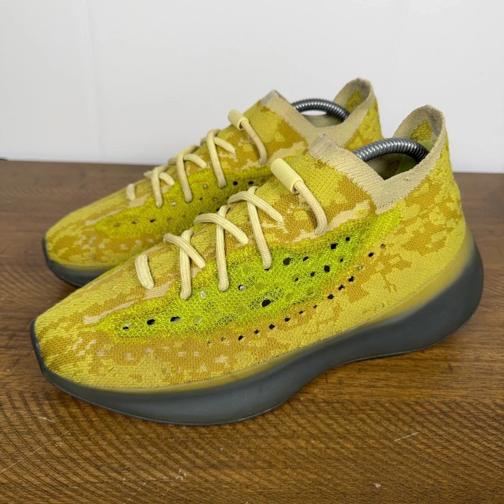 Adidas Yeezy Shoes Mens 8 Green‎ Hylte Glow Boost 380 Athletic Sneakers FZ4990